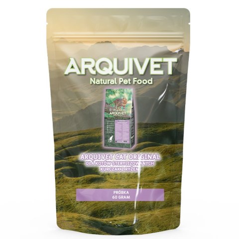 Arquivet PRÓBKA ARQUIVET CAT Original dla kotów sterylizowanych kurczak z ryżem 60 g