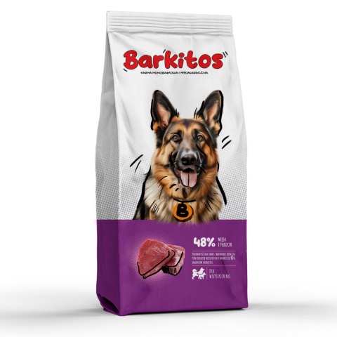 Barkitos Barkitos wołowina z ryżem 18 kg