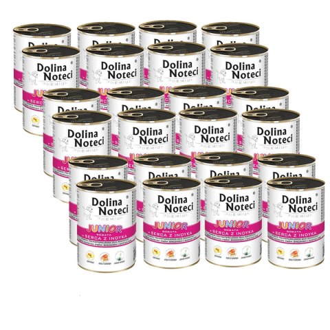 Dolina Noteci Dolina Noteci Junior bogata w serca z indyka 24 x 400 g
