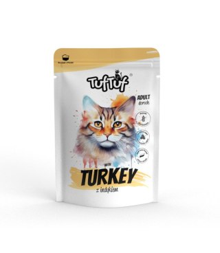 Tuf Tuf Tuf Tuf Kot saszetka dla kota z indykiem100g
