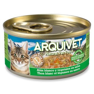 Arquivet Arquivet Puszka dla kota o smaku białego tuńczyka z warzywami 24 x 80 g