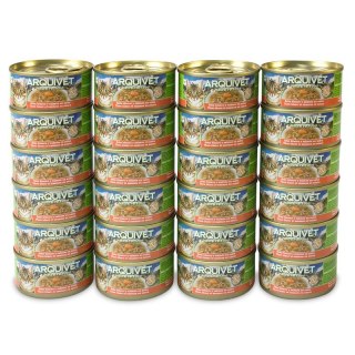 Arquivet Arquivet Puszka dla kota o smaku tuńczyka i łososia 24 x 80 g
