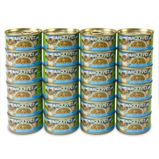 Arquivet Arquivet Puszka dla kota o smaku tuńczyka i lucjana 24 x 80 g