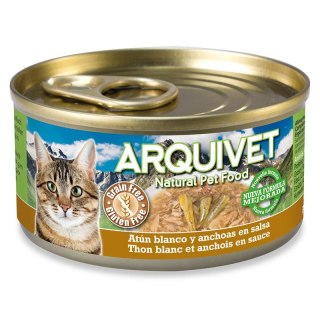 Arquivet Arquivet Puszka dla kota z tuńczykiem i sardelką 24 x 80 g