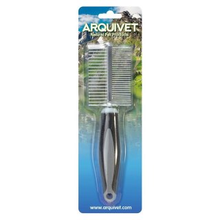 Arquivet [W] ARQUIVET Podwójny metalowy grzebień 21 x 5,5 cm