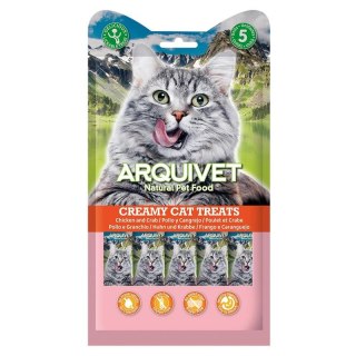 Arquivet [Zestaw] ARQUIVET Kremowa przekąska z kurczakiem i krabem 12 x 5X14 g