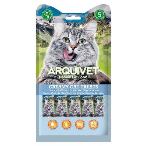 Arquivet [Zestaw] ARQUIVET Kremowa przekąska z tuńczykiem i dorszem 12 x 5X14 g