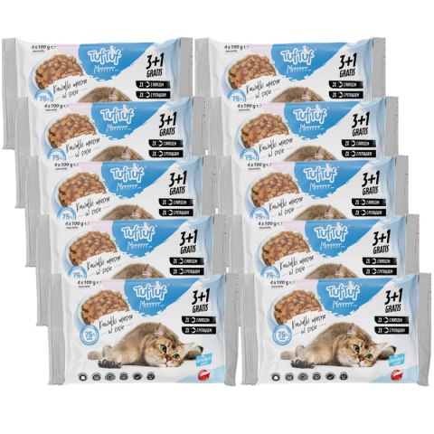 Tuf Tuf TUF TUF saszetki dla kota 40 x 100g RYBA MIX SMAKÓW
