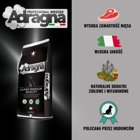 Adragna Adragna Breeder Adult Maxi super premium ryba z ryżem 20kg