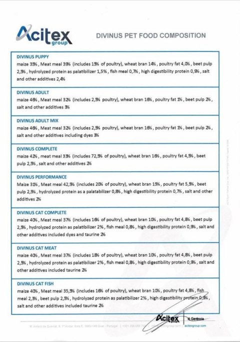 Divinus Divinus Adult dla psów dorosłych 20kg