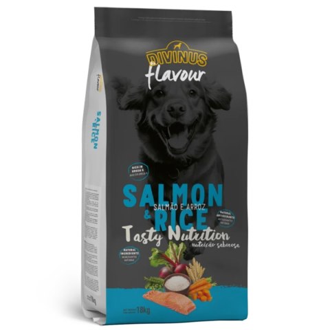 Divinus Divinus FLAVOUR łosoś z ryżem 18 kg