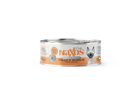 Naxos NAXOS CAT STERILIZED - kurczak i przepiórka - puszka dla kotów sterylizowanych 85g